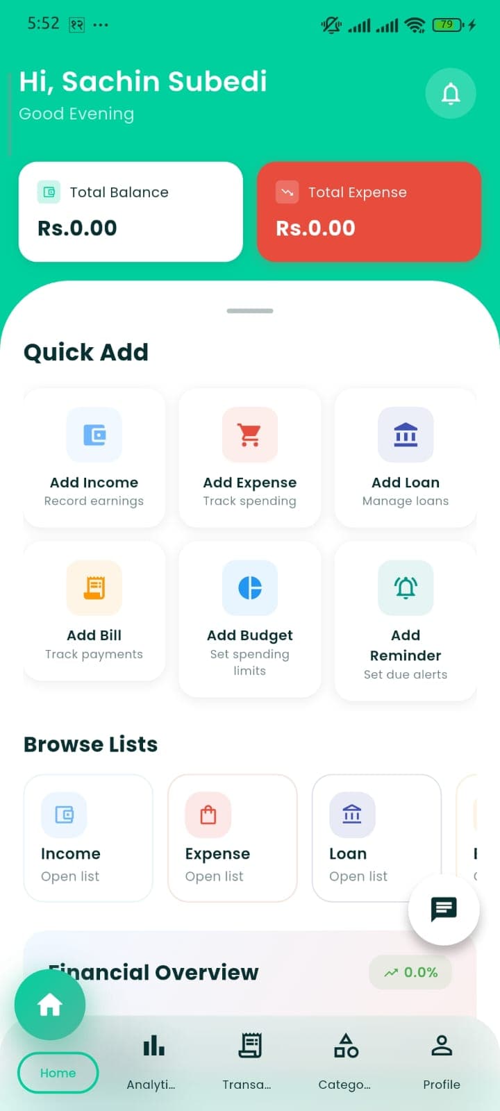 SmartFinBot screenshot
